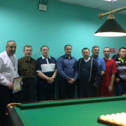 Турнир по русскому бильярду для игроков общества ивалидов Краснотурьинска